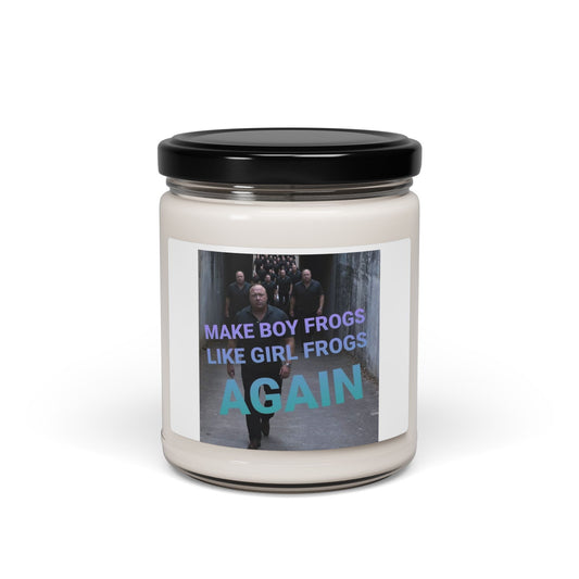 A candle dedicated to saving the frogs